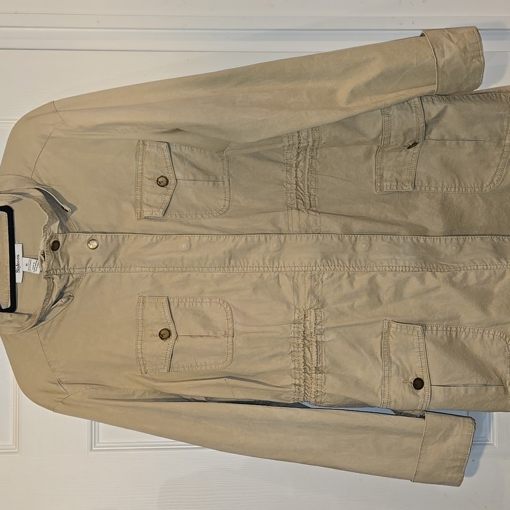 Style & Co. Women's Tan Utility Safari Jacket Size XL